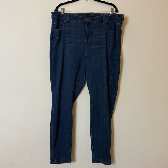 Liverpool Plus Size The Ankle Skinny Jeans, Size 20 Dark Rinse - Picture 1 of 14